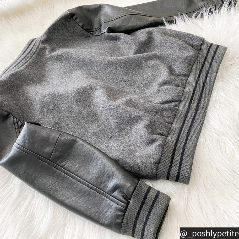 Treasure Bond Boys faux leather bomber jacket 7/8 - Picture 4 of 12